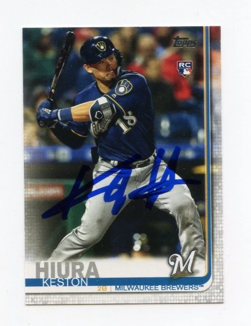 KESTON HIURA SIGNED AUTOGRAPHED 2019 TOPPS BASEBALL CARD AUTO