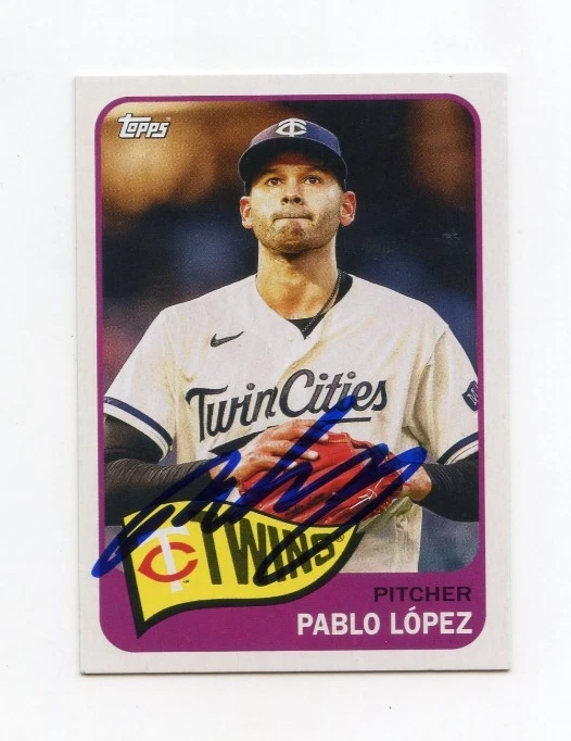 PABLO LOPEZ SIGNED AUTOGRAPHED 2023 TOPPS ARCHIVES BASEBALL CARD AUTO
