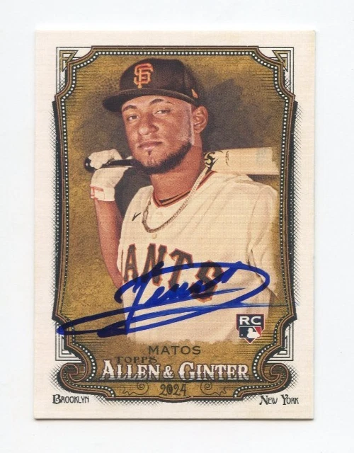 LUIS MATOS SIGNED AUTOGRAPHED 2024 TOPPS ALLEN & GINTER BASEBALL CARD AUTO