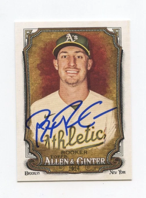 BRENT ROOKER SIGNED AUTOGRAPHED 2024 TOPPS ALLEN & GINTER BASEBALL CARD AUTO