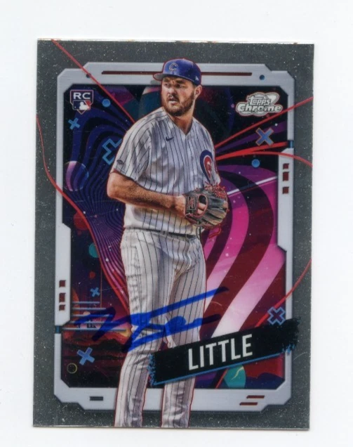 LUKE LITTLE SIGNED AUTOGRAPHED 2024 TOPPS CHROME COSMIC BASEBALL CARD AUTO