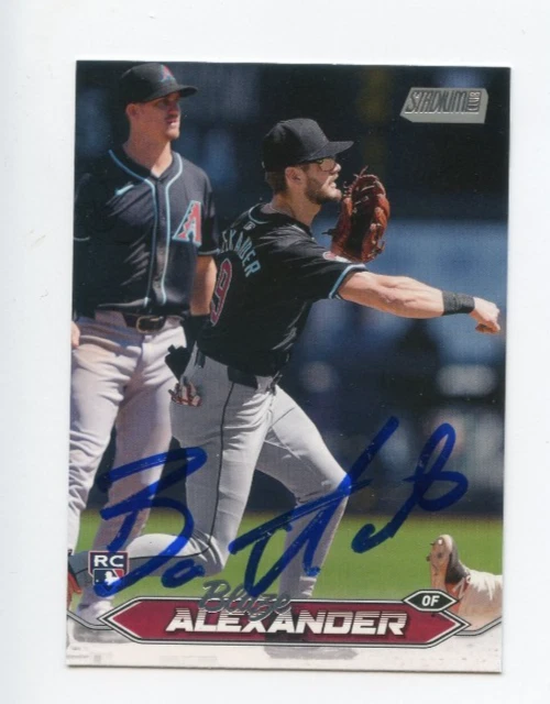 BLAZE ALEXANDER SIGNED AUTOGRAPHED 2024 STADIUM CLUB BASEBALL CARD AUTO