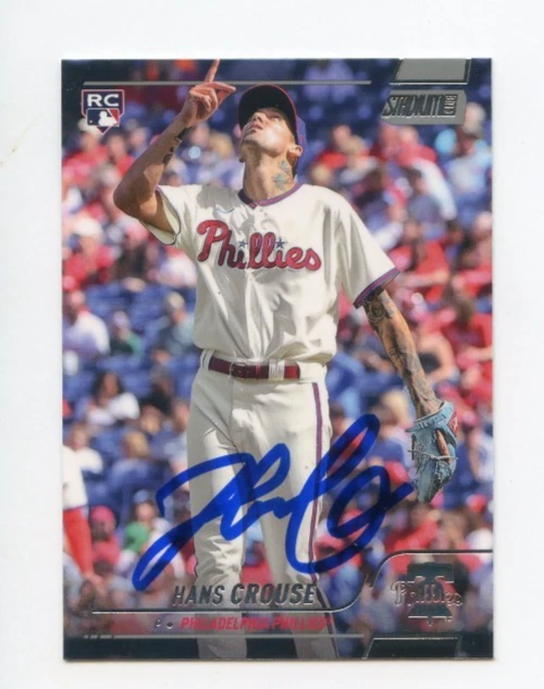 HANS CROUSE SIGNED AUTOGRAPHED 2022 STADIUM CLUB BASEBALL CARD AUTO