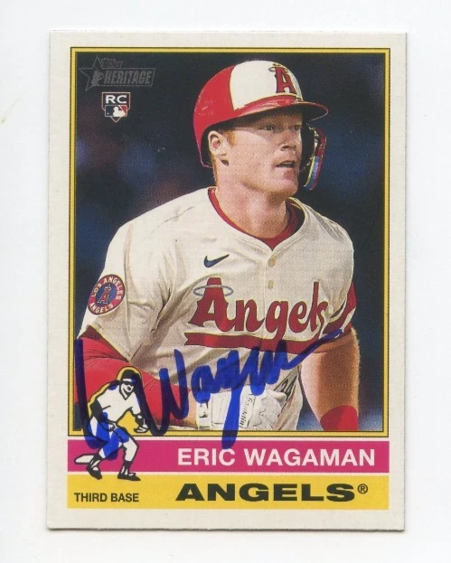 ERIC WAGAMAN SIGNED AUTOGRAPHED 2025 TOPPS HERITAGE BASEBALL CARD AUTO