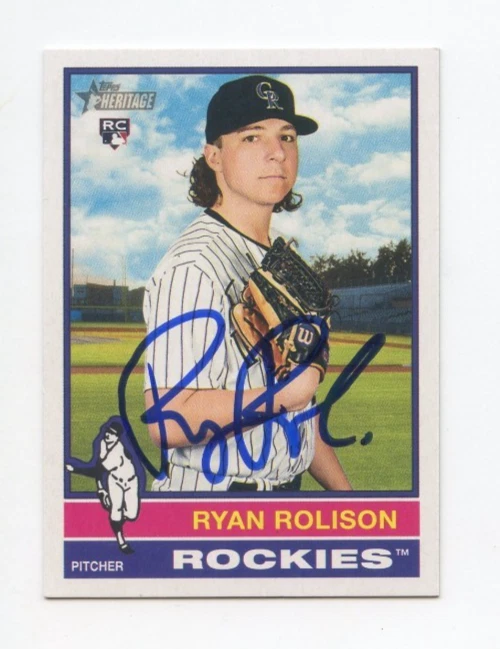 RYAN ROLISON SIGNED AUTOGRAPHED 2025 TOPPS HERITAGE BASEBALL CARD AUTO