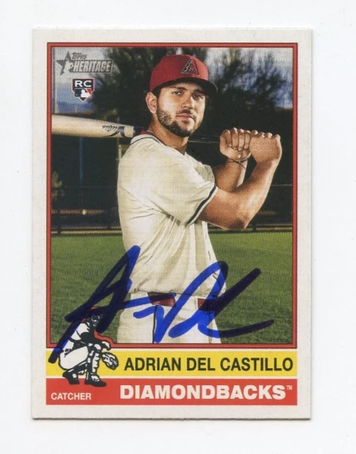 ADRIAN DEL CASTILLO SIGNED AUTOGRAPHED 2025 TOPPS HERITAGE BASEBALL CARD AUTO