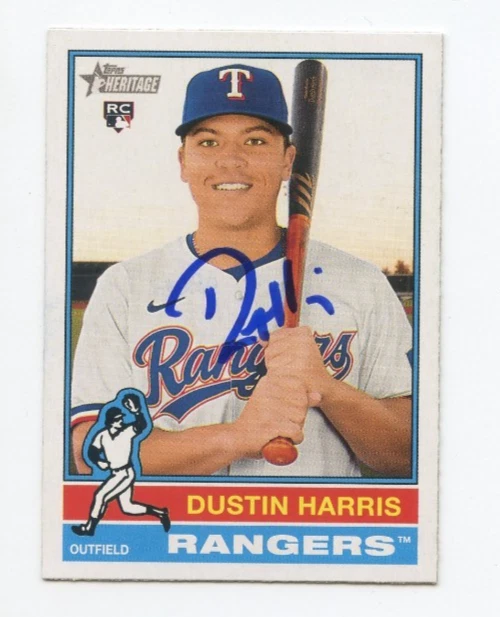 DUSTIN HARRIS SIGNED AUTOGRAPHED 2025 TOPPS HERITAGE BASEBALL CARD AUTO