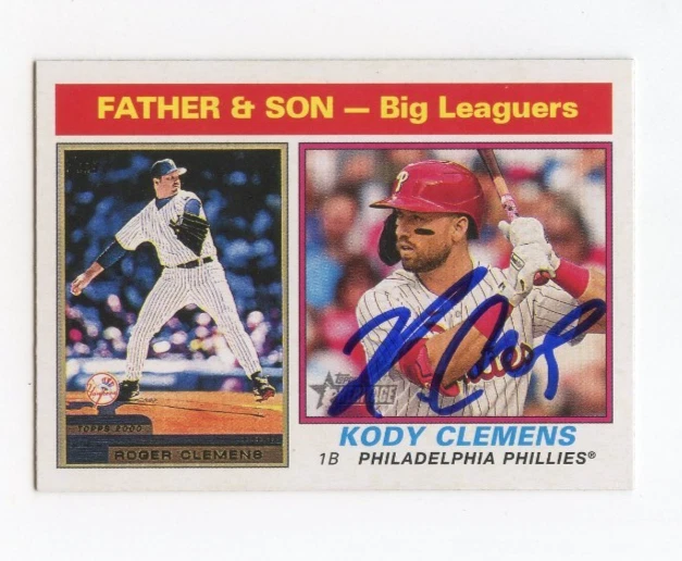 KODY CLEMENS SIGNED AUTOGRAPHED 2025 TOPPS HERITAGE BASEBALL CARD AUTO