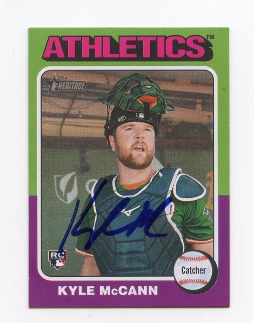 KYLE MCCANN SIGNED AUTOGRAPHED 2024 TOPPS HERITAGE BASEBALL CARD AUTO