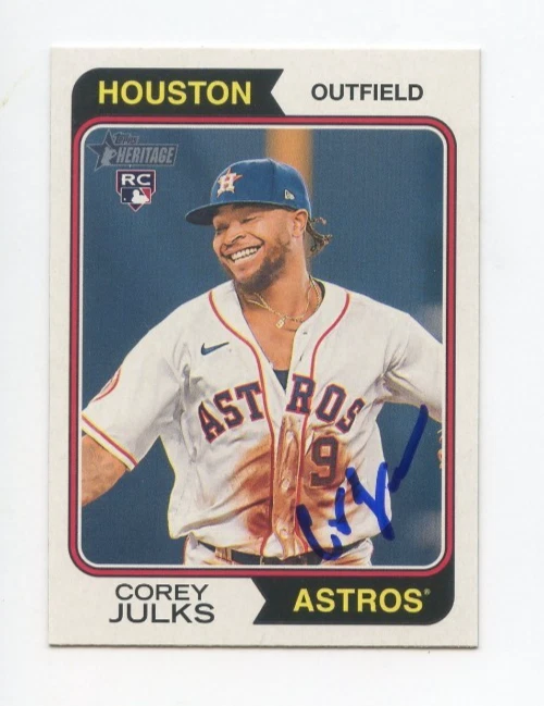 COREY JULKS SIGNED AUTOGRAPHED 2023 TOPPS HERITAGE BASEBALL CARD AUTO