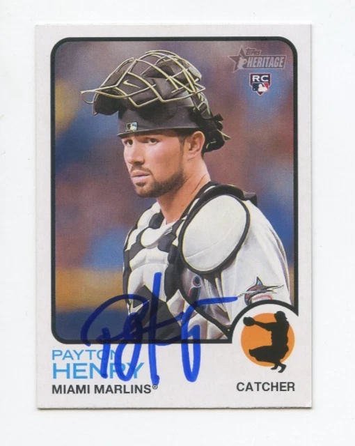 PAYTON HENRY SIGNED AUTOGRAPHED 2022 TOPPS HERITAGE BASEBALL CARD AUTO