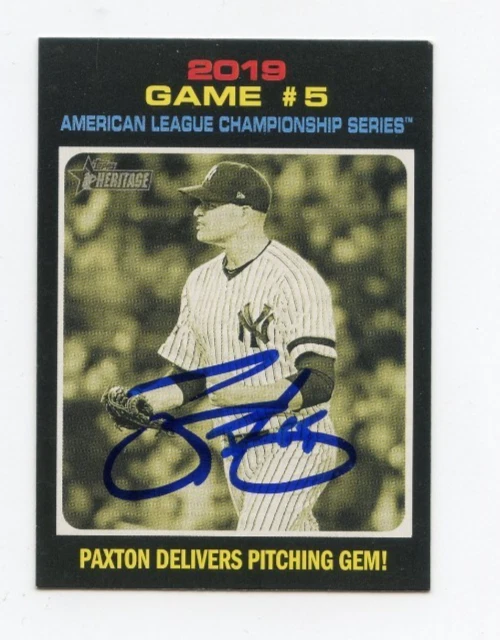 JAMES PAXTON SIGNED AUTOGRAPHED 2020 TOPPS HERITAGE BASEBALL CARD AUTO