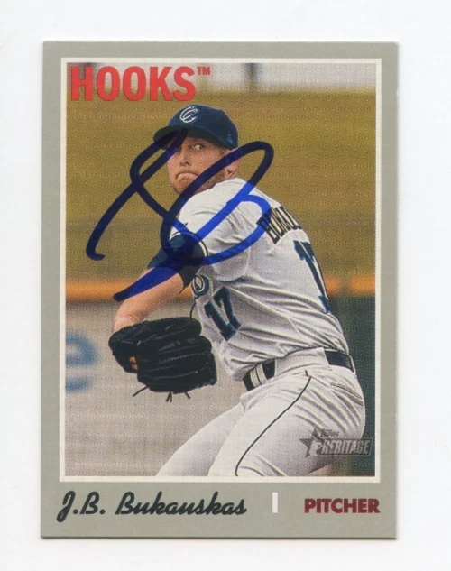 JB BUKAUSKAS SIGNED AUTOGRAPHED 2019 TOPPS HERITAGE MINORS CARD AUTO