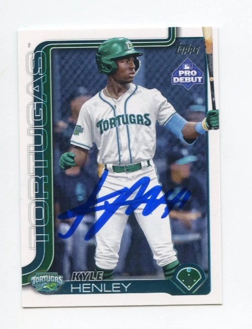 KYLE HENLEY SIGNED AUTOGRAPHED 2025 TOPPS PRO DEBUT BASEBALL CARD AUTO
