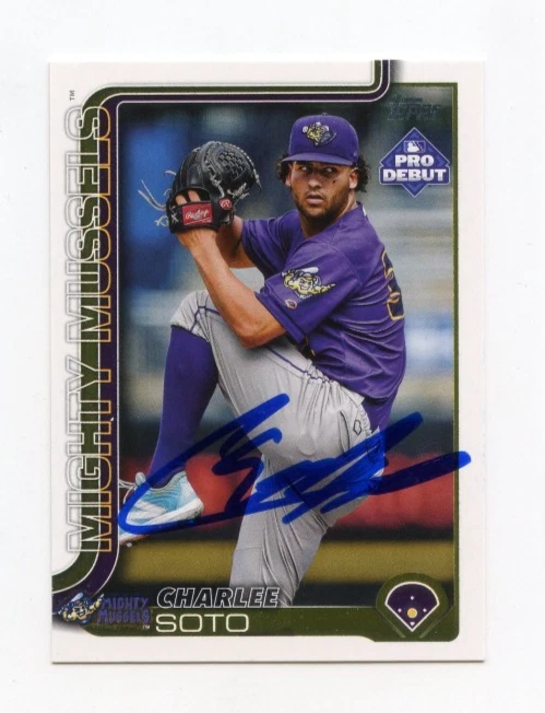 CHARLEE SOTO SIGNED AUTOGRAPHED 2025 TOPPS PRO DEBUT BASEBALL CARD AUTO