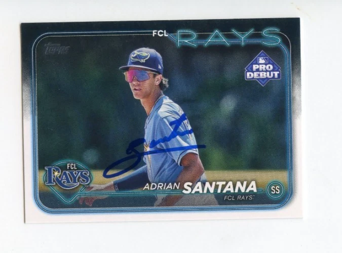 ADRIAN SANTANA SIGNED AUTOGRAPHED 2024 TOPPS PRO DEBUT BASEBALL CARD AUTO