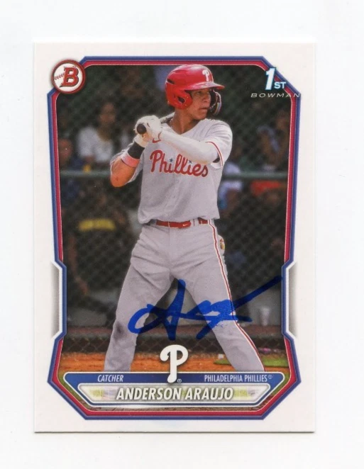 ANDERSON ARAUJO SIGNED AUTOGRAPHED 2026 BOWMAN BASEBALL CARD AUTO