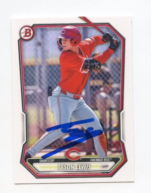 TYSON LEWIS SIGNED AUTOGRAPHED 2026 BOWMAN BASEBALL CARD AUTO