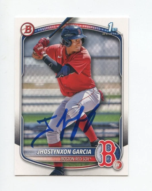 JHOSTYNXON GARCIA SIGNED AUTOGRAPHED 2025 BOWMAN BASEBALL CARD AUTO
