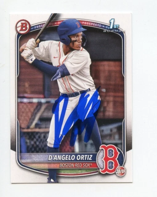 D'ANGELO ORTIZ SIGNED AUTOGRAPHED 2025 BOWMAN BASEBALL CARD AUTO