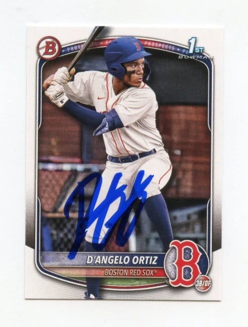 D'ANGELO ORTIZ SIGNED AUTOGRAPHED 2025 BOWMAN BASEBALL CARD AUTO