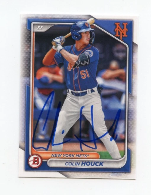 COLIN HOUCK SIGNED AUTOGRAPHED 2024 BOWMAN BASEBALL CARD AUTO
