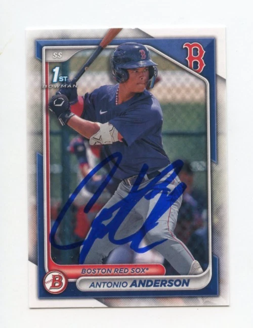 ANTONIO ANDERSON SIGNED AUTOGRAPHED 2024 BOWMAN BASEBALL CARD AUTO