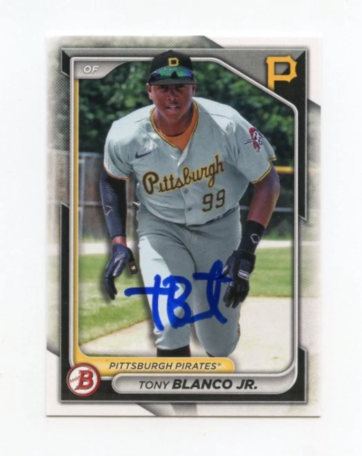 TONY BLANCO JR SIGNED AUTOGRAPHED 2024 BOWMAN BASEBALL CARD AUTO