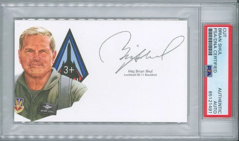 Brian Shul Signed Cut Signature PSA/DNA SR-71 Blackbird GOE