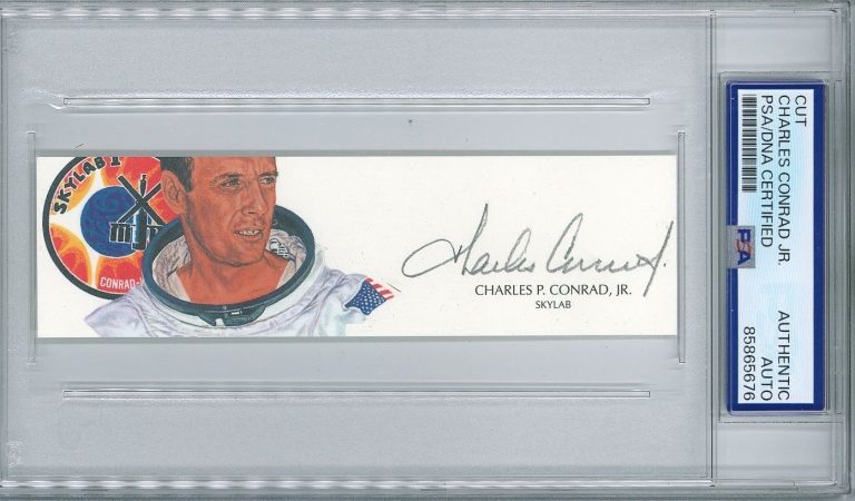 Charles Conrad Jr Signed Cut Signature PSA/DNA Encapsulated Apollo 12 Astronaut
