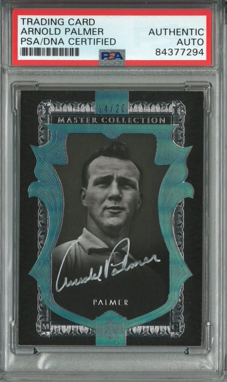 ARNOLD PALMER 2015 ALL TIME GREATS MASTER COLLECTION AUTO 14/20 PSA