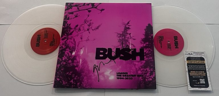 GAVIN ROSSDALE SIGNED BUSH LOADED THE GREATEST HITS LP VINYL RECORD ALBUM JSA