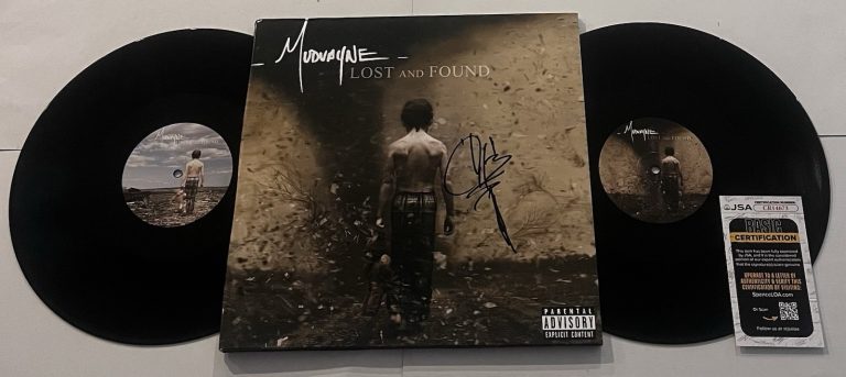 CHAD GRAY SIGNED MUDVAYNE LOST AND FOUND LP VINYL RECORD ALBUM JSA COA