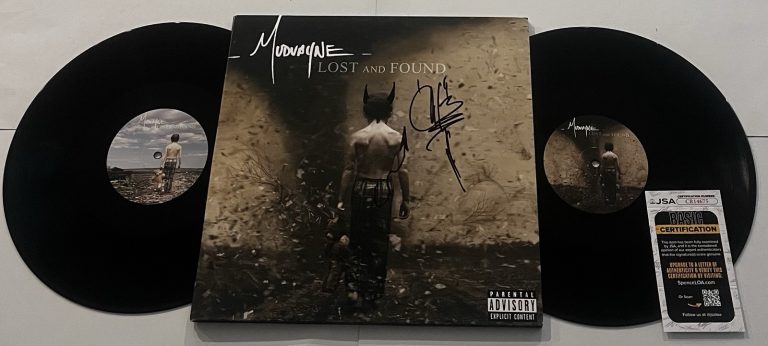 CHAD GRAY SIGNED MUDVAYNE LOST AND FOUND LP VINYL RECORD ALBUM JSA COA