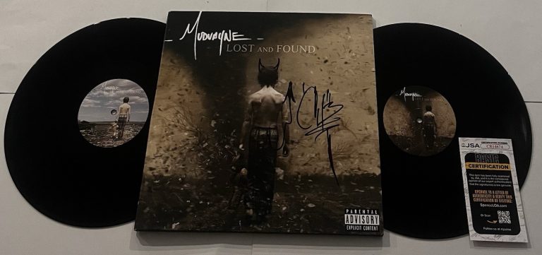 CHAD GRAY SIGNED MUDVAYNE LOST AND FOUND LP VINYL RECORD ALBUM JSA COA