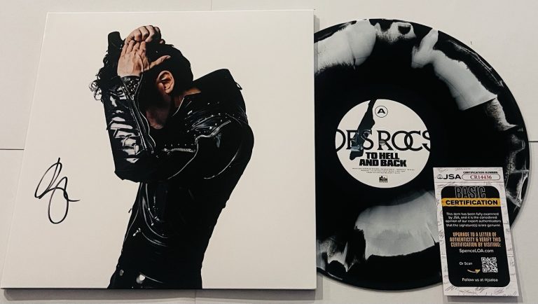 DES ROCS SIGNED TO HELL AND BACK LP VINYL RECORD ALBUM JSA COA