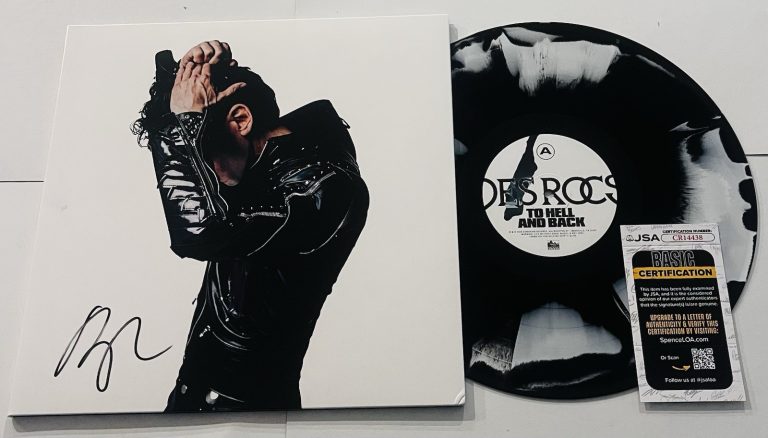 DES ROCS SIGNED TO HELL AND BACK LP VINYL RECORD ALBUM JSA COA