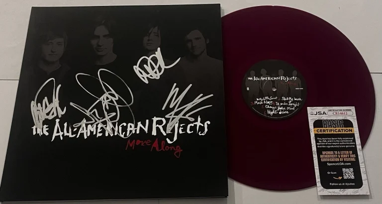 THE ALL-AMERICAN REJECTS BAND SIGNED MOVE ALONG LP VINYL RECORD ALBUM JSA COA