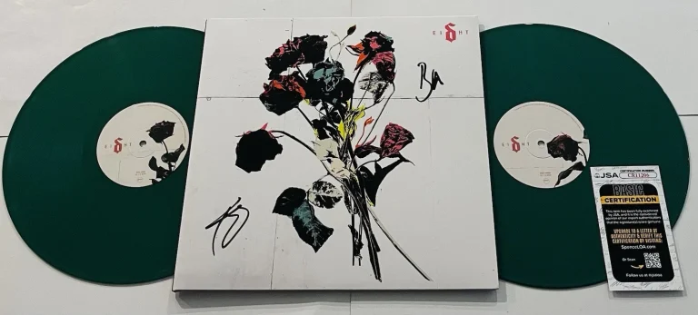 SHINEDOWN BAND SIGNED EIGHT LP VINYL RECORD ALBUM BRENT SMITH BARRY JSA COA