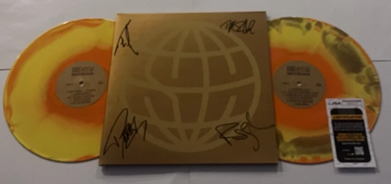 STATE CHAMPS BAND SIGNED AROUND THE WORLD AND BACK LP VINYL RECORD ALBUM JSA COA