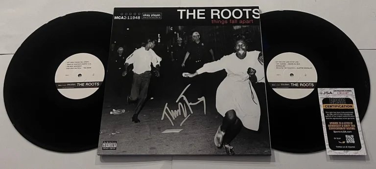 BLACK THOUGHT THE ROOTS SIGNED THINGS FALL APART LP VINYL RECORD ALBUM JSA COA