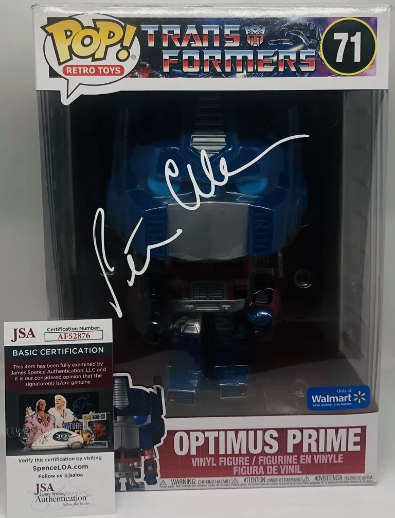 PETER CULLEN SIGNED OPTIMUS PRIME POP FUNKO 10 IN FIGURE TRANSFORMERS PROOF JSA