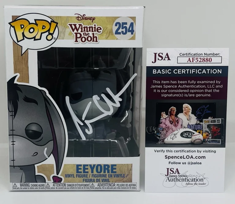 PETER CULLEN SIGNED EEYORE POP FUNKO FIGURE DISNEY WINNIE THE POOH JSA COA