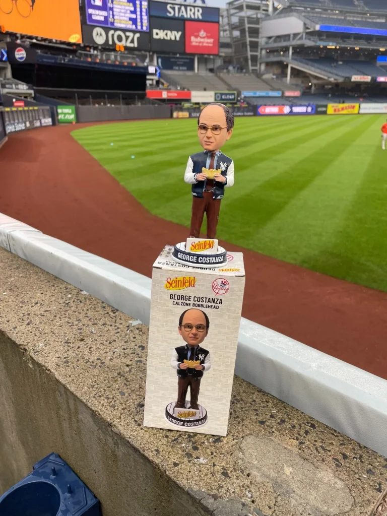 GEORGE COSTANZA BOBBLE HEAD BOBBLEHEAD NEW YORK YANKEES SEINFELD SGA LIMITED