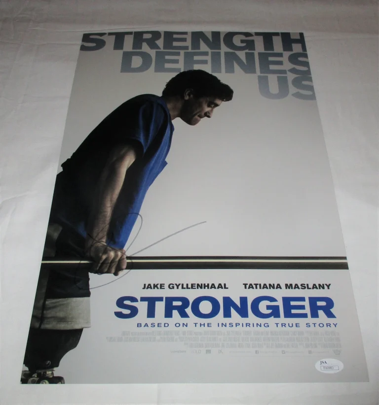 JAKE GYLLENHAAL SIGNED STRONGER 12X18 MOVIE POSTER JSA