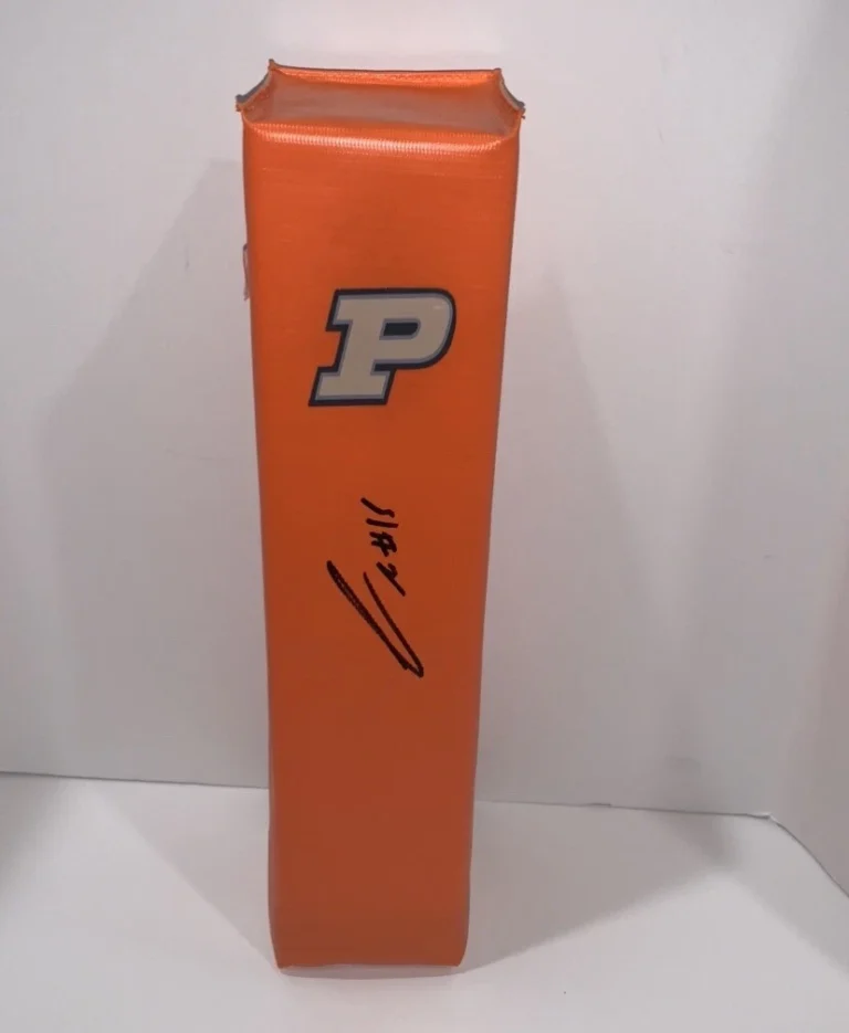 CHARLIE JONES SIGNED TOUCHDOWN PYLON PURDUE BOILERMAKERS NFL STAR PROOF JSA COA