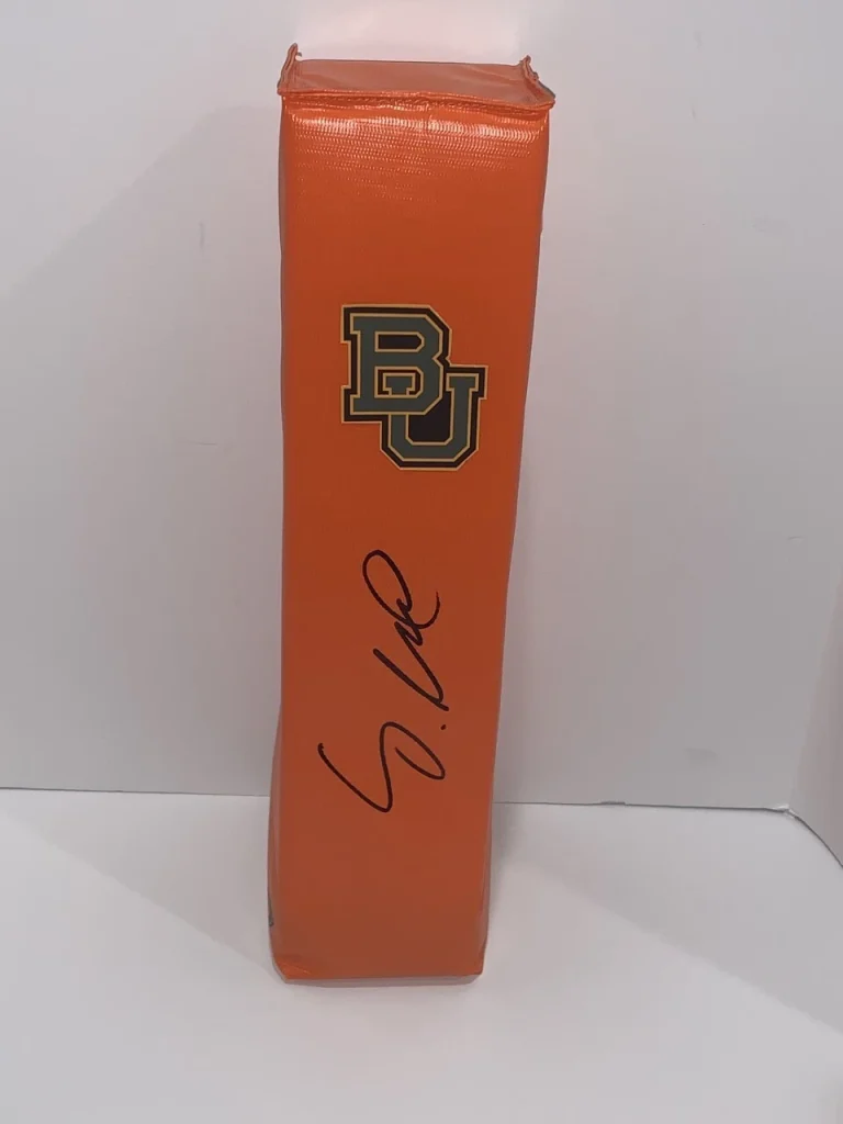 SIAKI IKA SIGNED TOUCHDOWN PYLON BAYLOR BEARS NFL STAR PROOF JSA COA
