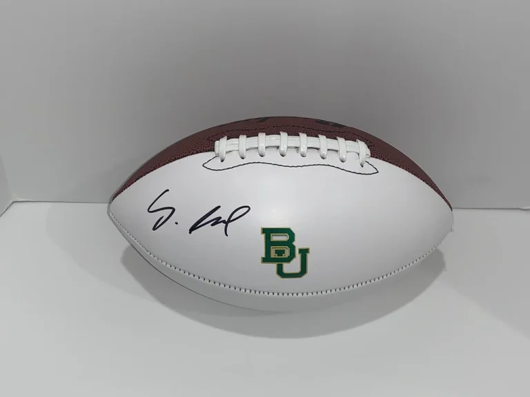 SIAKI IKA SIGNED FOOTBALL BAYLOR BEARS NFL STAR PROOF JSA COA