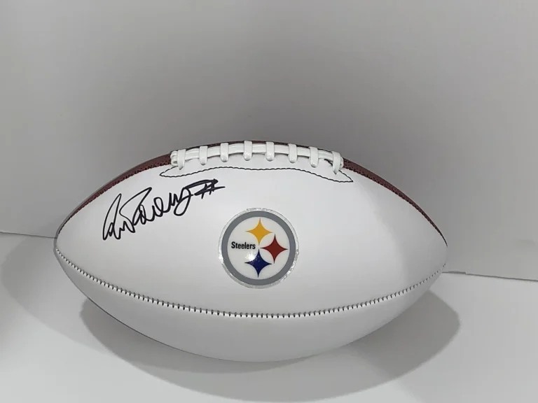 ART ROONEY II SIGNED FOOTBALL PITTSBURGH STEELERS PROOF JSA COA