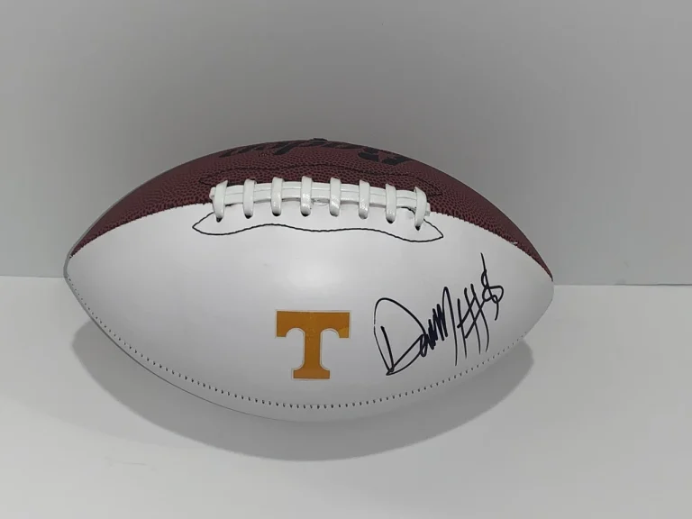 DARNELL WRIGHT SIGNED FOOTBALL TENNESSEE VOLUNTEERS NFL STAR PROOF JSA COA